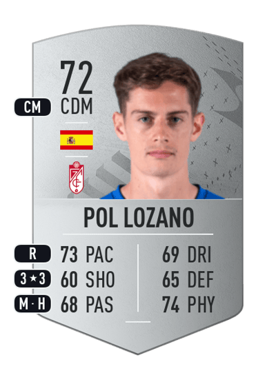 Pol Lozano Common 72 OVR