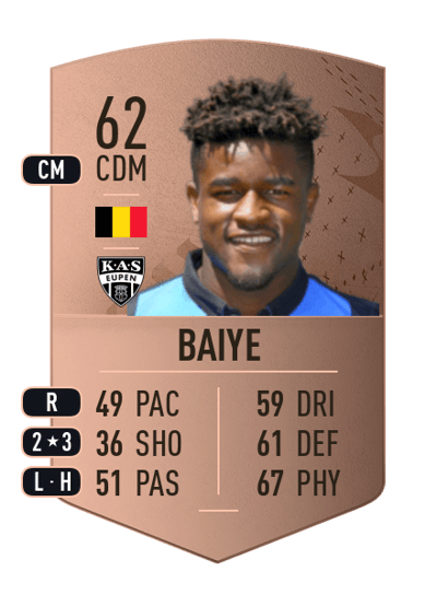 Brandon Baiye Common 62 OVR