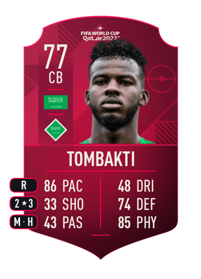 Hassan Tombakti World Cup Player 77 OVR