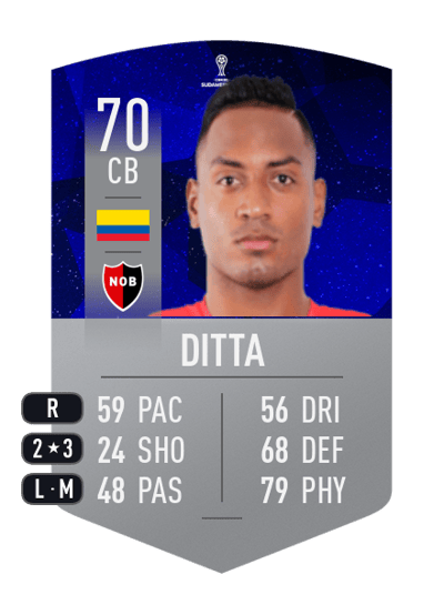Willer Ditta CONMEBOL SUDAMERICANA 70 OVR