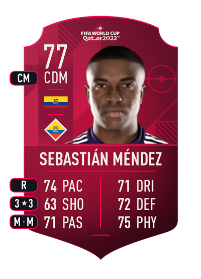Sebastián Méndez World Cup Player 77 OVR