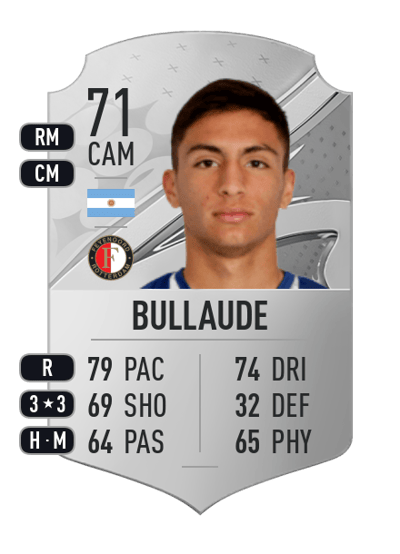 Ezequiel Bullaude Rare 71 OVR