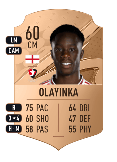 James Olayinka Rare 60 OVR