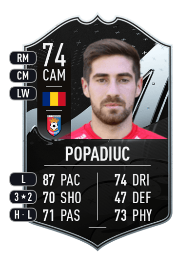 Doru Popadiuc Team of the Week 74 OVR