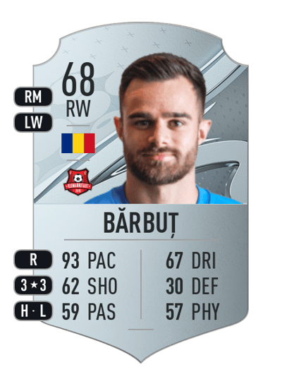 Cristi Bărbuț Rare 68 OVR