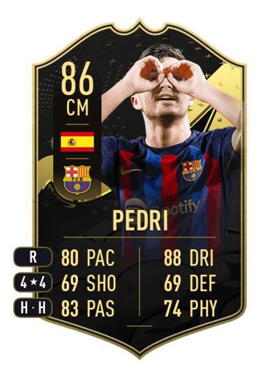 Pedri Team of the Week 86 OVR