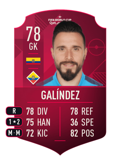 Hernán Galíndez World Cup Player 78 OVR