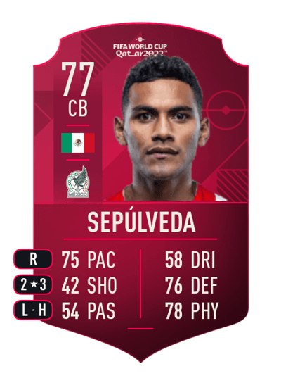 Gilberto Sepúlveda World Cup Player 77 OVR