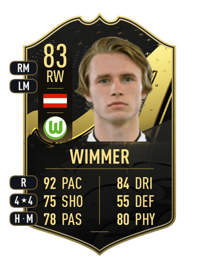 Patrick Wimmer Team of the Week 83 OVR