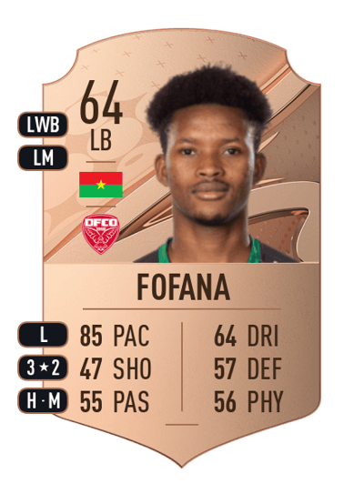 Adama Fofana Rare 64 OVR