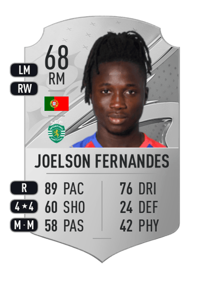 Joelson Fernandes Rare 68 OVR