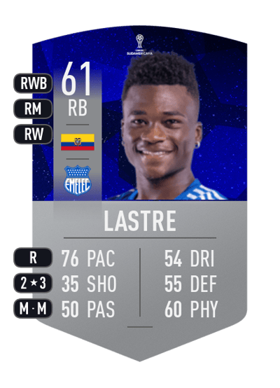 Edgar Lastre CONMEBOL SUDAMERICANA 61 OVR