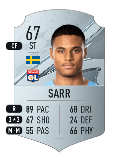 Amin Sarr Rare 67 OVR