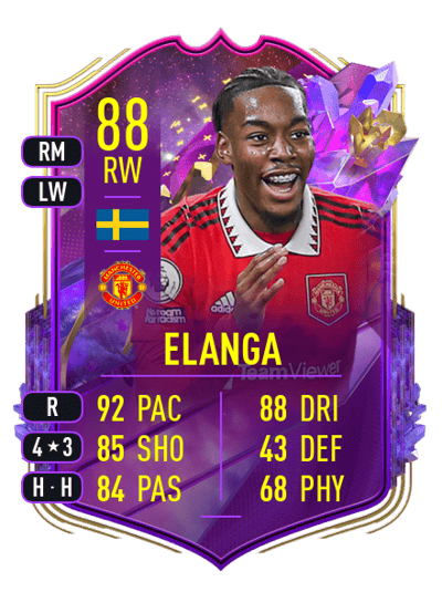 Anthony Elanga FUT Future Stars 88 OVR