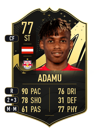 Junior Adamu Team of the Week 77 OVR
