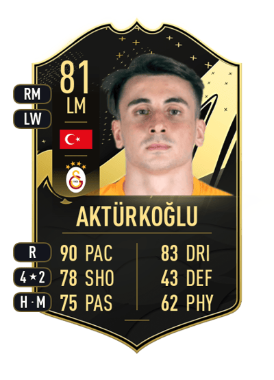Kerem Aktürkoğlu Team of the Week 81 OVR
