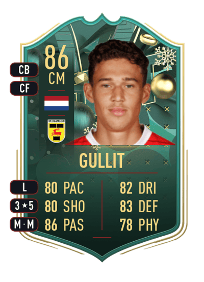 Maxim Gullit WINTER WILDCARDS 86 OVR