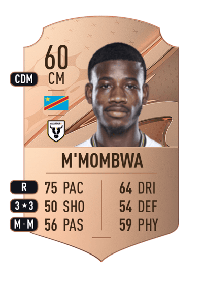 Charles M'Mombwa Rare 60 OVR