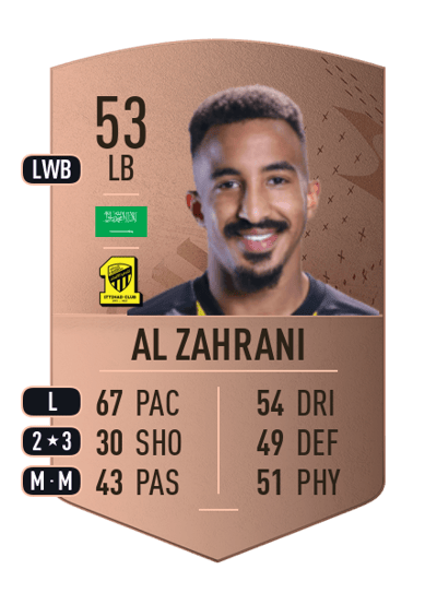 Hazim Al Zahrani Common 53 OVR
