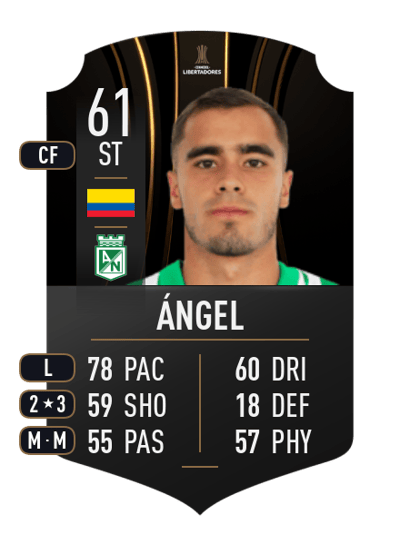 Tomás Ángel CONMEBOL LIBERTADORES 61 OVR