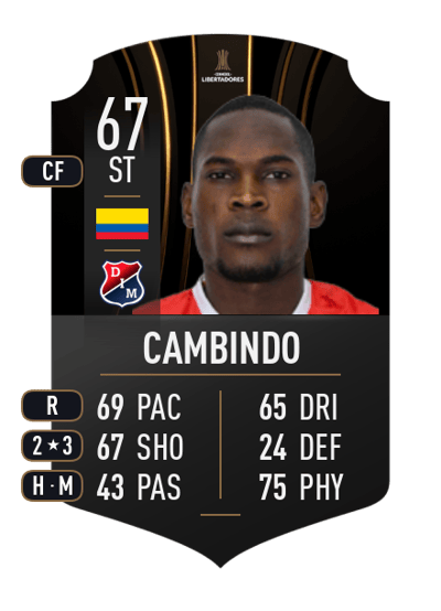 Diber Cambindo CONMEBOL LIBERTADORES 67 OVR
