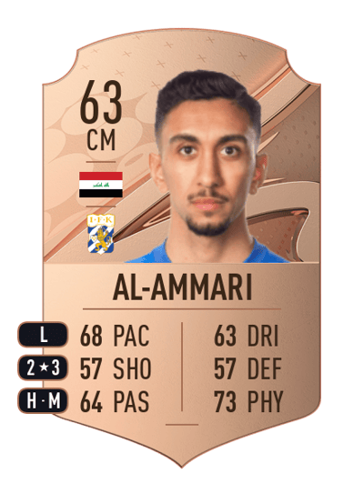 Amir Al-Ammari Rare 63 OVR