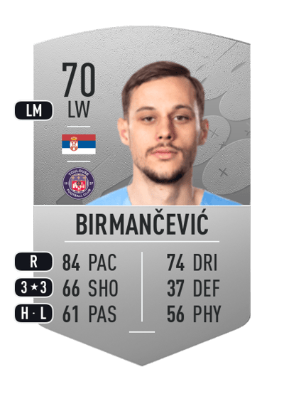Veljko Birmančević Common 70 OVR