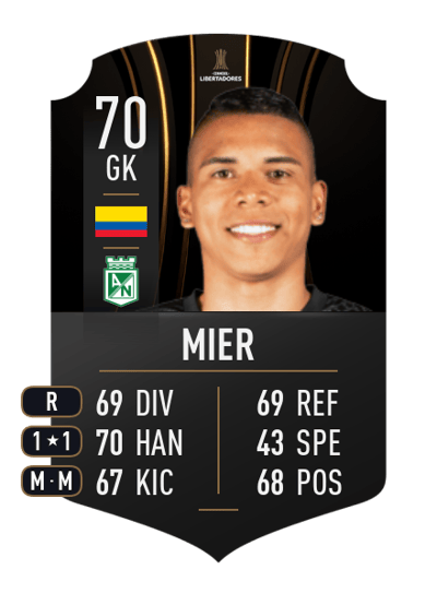 Kevin Mier CONMEBOL LIBERTADORES 70 OVR