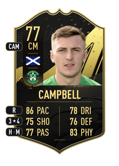 Josh Campbell Team of the Week 77 OVR