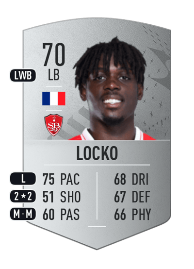 Bradley Locko Common 70 OVR