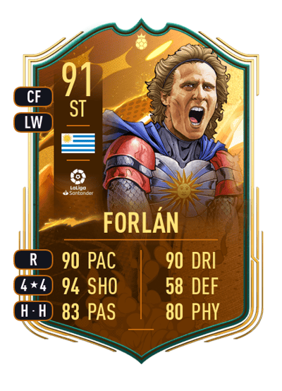 Diego Forlán World Cup Hero 91 OVR