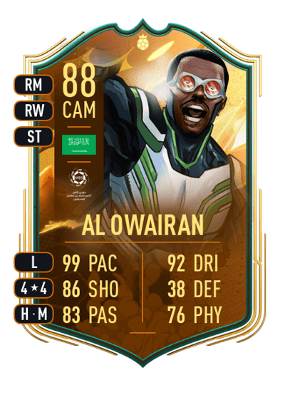 Saeed Al Owairan World Cup Hero 88 OVR