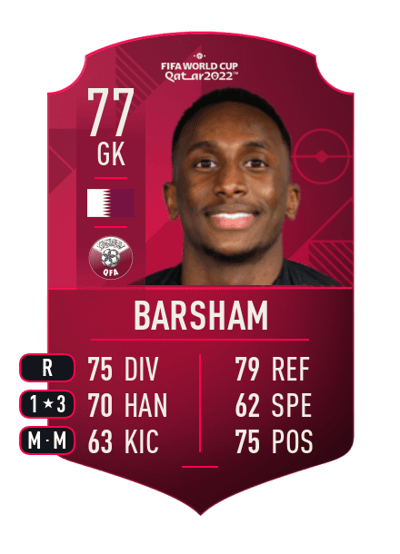 Meshaal Barsham World Cup Player 77 OVR