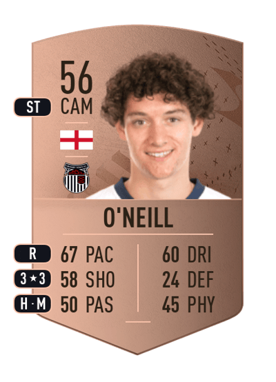 Mikey O'Neill Common 56 OVR