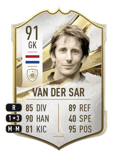 Edwin van der Sar Icon 91 OVR