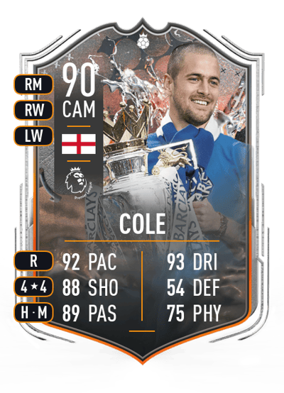Joe Cole Trophy Titans Hero 90 OVR