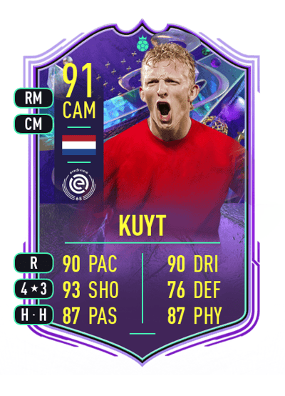 Dirk Kuyt FANTASY FUT HEROES 91 OVR
