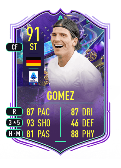 Mario Gomez FANTASY FUT HEROES 91 OVR