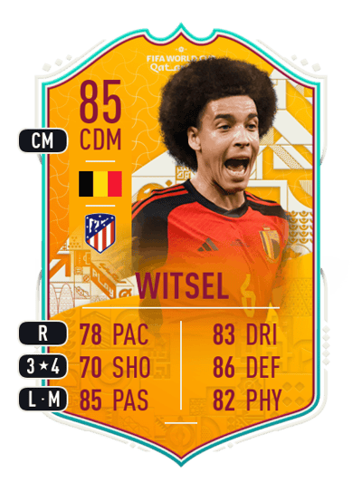 Axel Witsel World Cup Stories 85 OVR