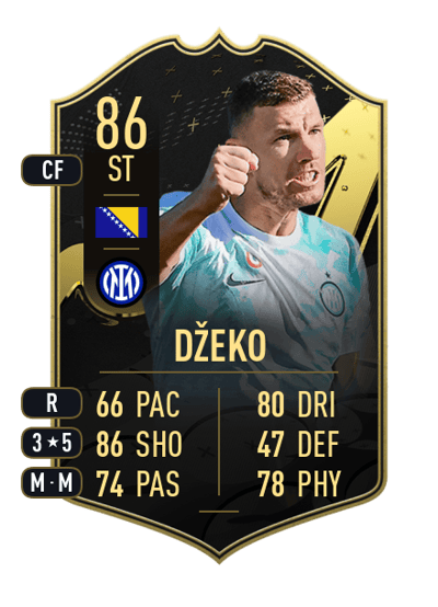 Edin Džeko Team of the Week 86 OVR