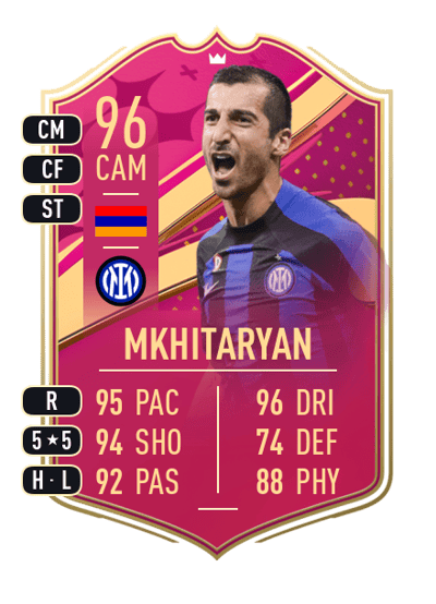 Henrikh Mkhitaryan Premium FUTTIES 96 OVR