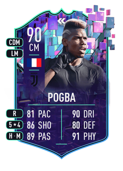 Paul Pogba Flashback Player 90 OVR