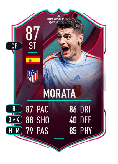 Morata World Cup Star 87 OVR
