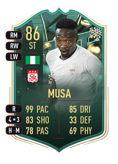 Ahmed Musa WINTER WILDCARDS 86 OVR
