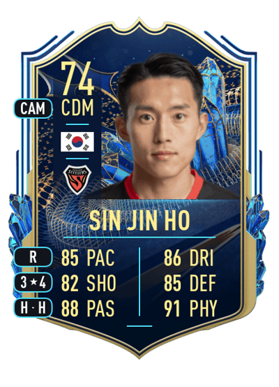 Sin Jin Ho Team of the Season 74 OVR