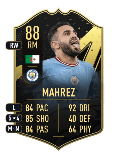 Riyad Mahrez Team of the Week 88 OVR