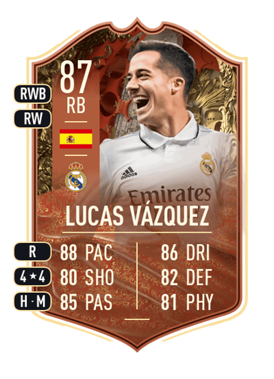 Lucas Vázquez FUT CENTURIONS 87 OVR