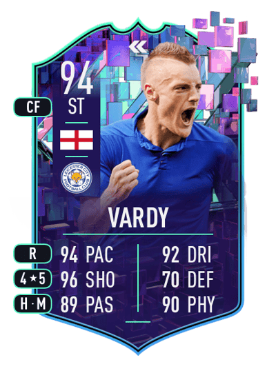 Jamie Vardy Flashback Player 94 OVR