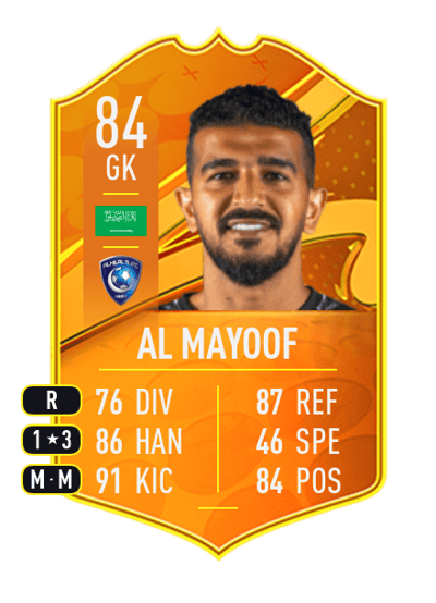 Abdullah Al Mayoof Domestic Man of the Match 84 OVR