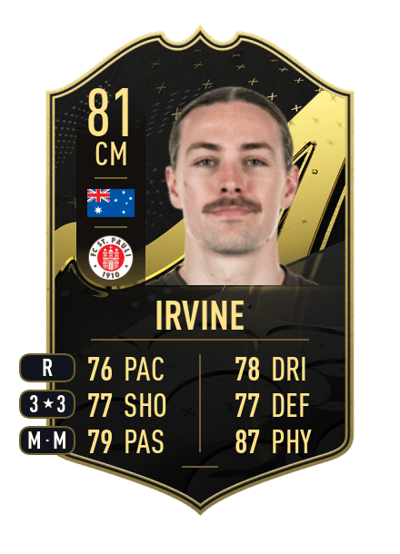 Jackson Irvine Team of the Week 81 OVR